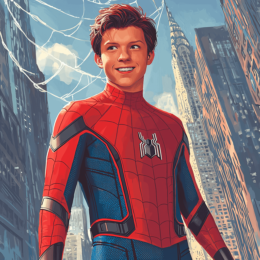 Tom Holland: Dancing Through The Webs Of Spider-Man Paint By Numbers