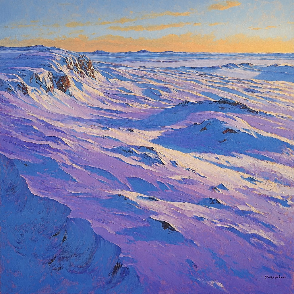 A.Y. Jackson Inspired Arctic Colorful Snowdrift Paint by numbers art