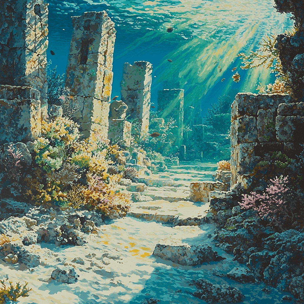 Isla Mujeres Underwater Museum - Mexico Paint By Numbers Kits