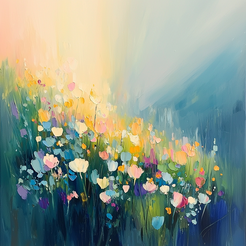 Edgar Degas Inspired Luminescent Meadow Whispers Painting Number Kit