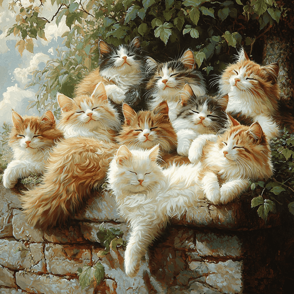 Henriette Ronner-Knip Inspired Feline Friends Paint By Numbers Kits