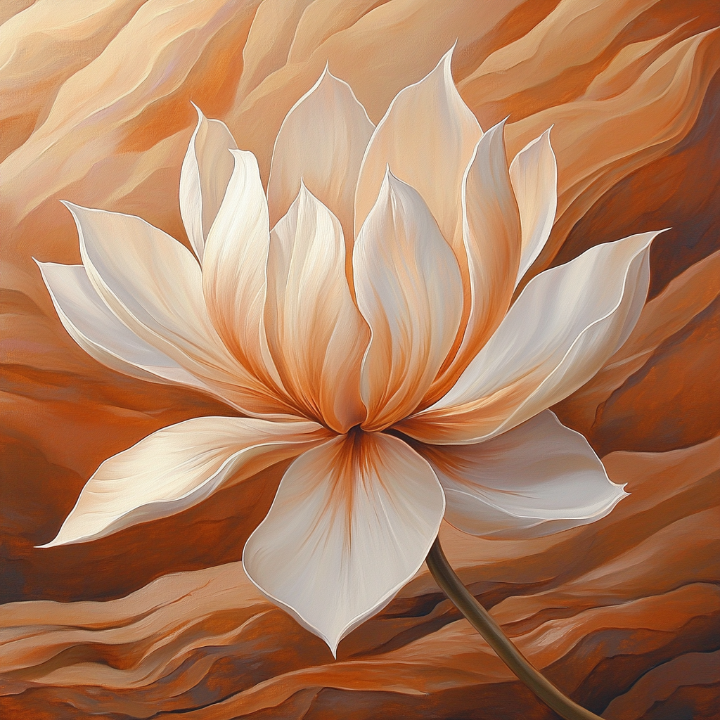 Georgia OKeeffe Inspired Desert Canyon Bloom Painting by numbers kit