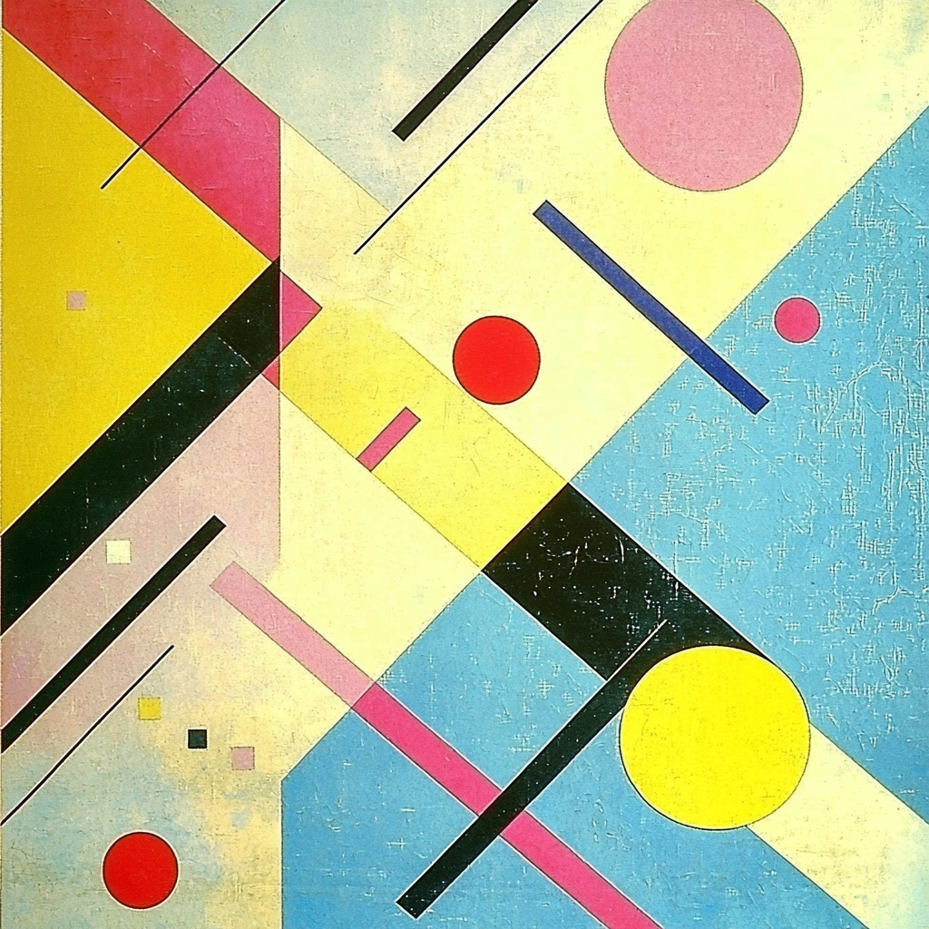 Kazimir Malevich Inspired Energized Abstraction Numbered Painting Kits