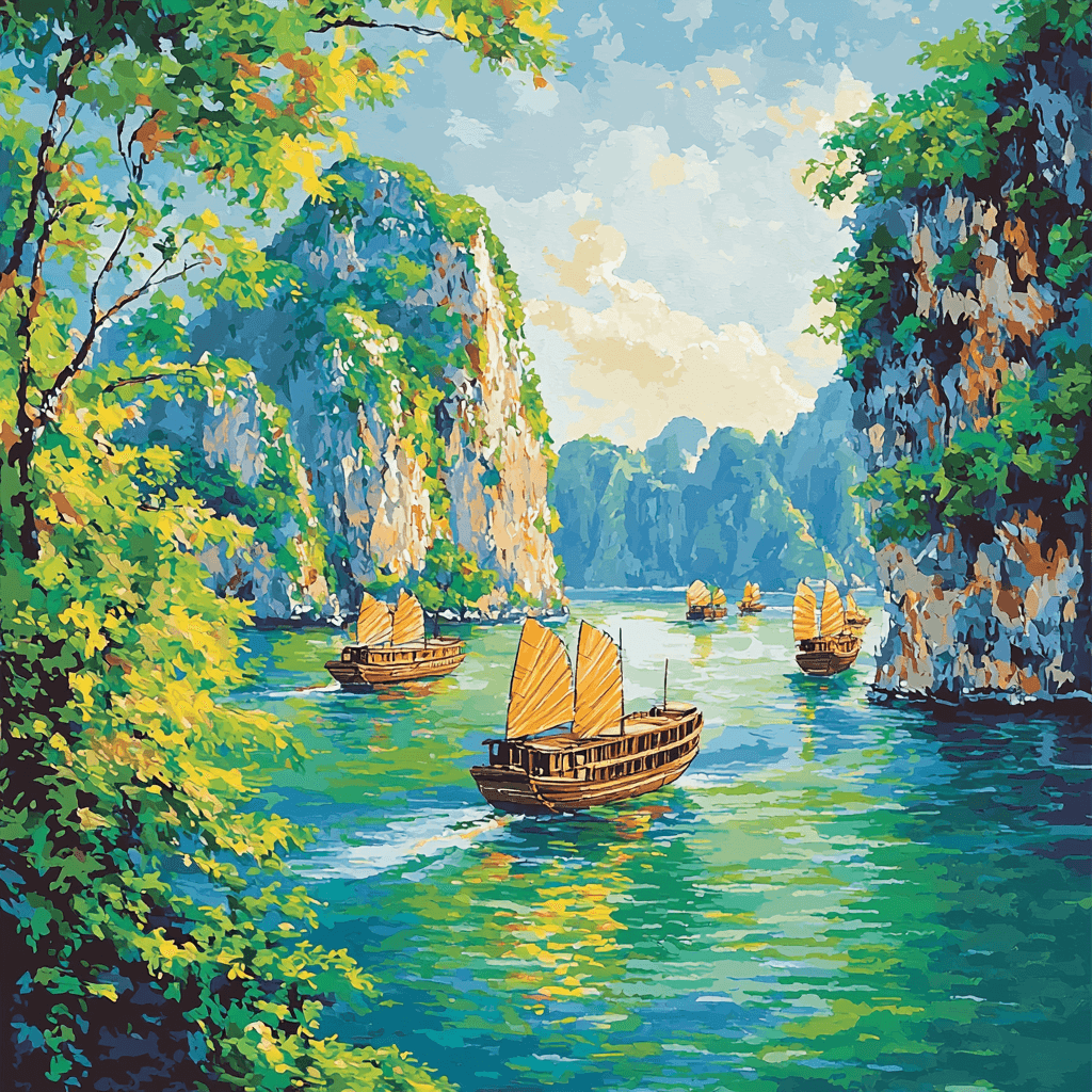Hạ Long Bay - Vietnam Paint By Numbers Kits