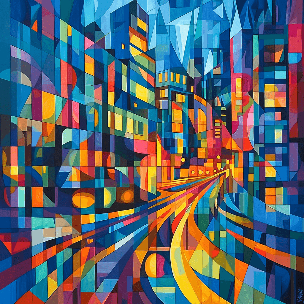 Piet Mondrian Inspired Metropolitan Jazz Vibes Numbered Painting Kits