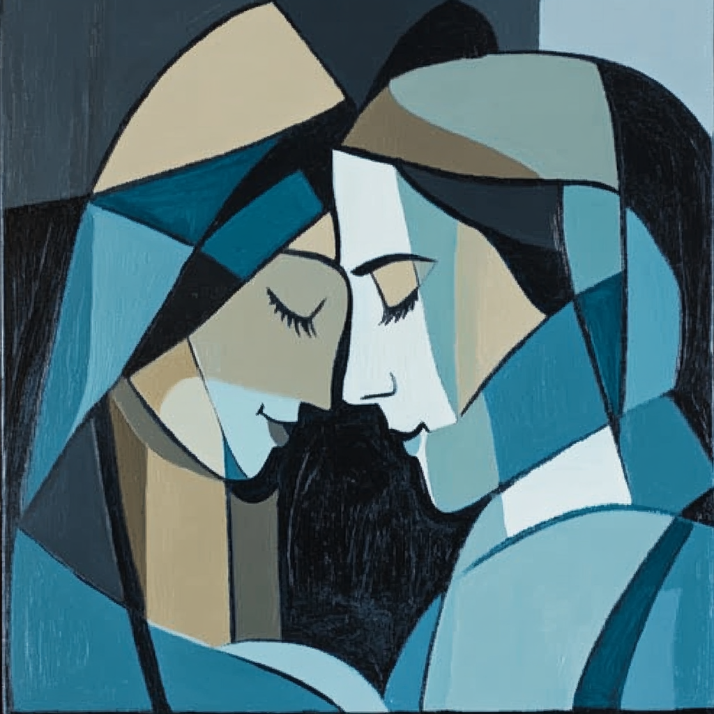 Pablo Picasso Inspired Fragmented Love Numbered painting kits
