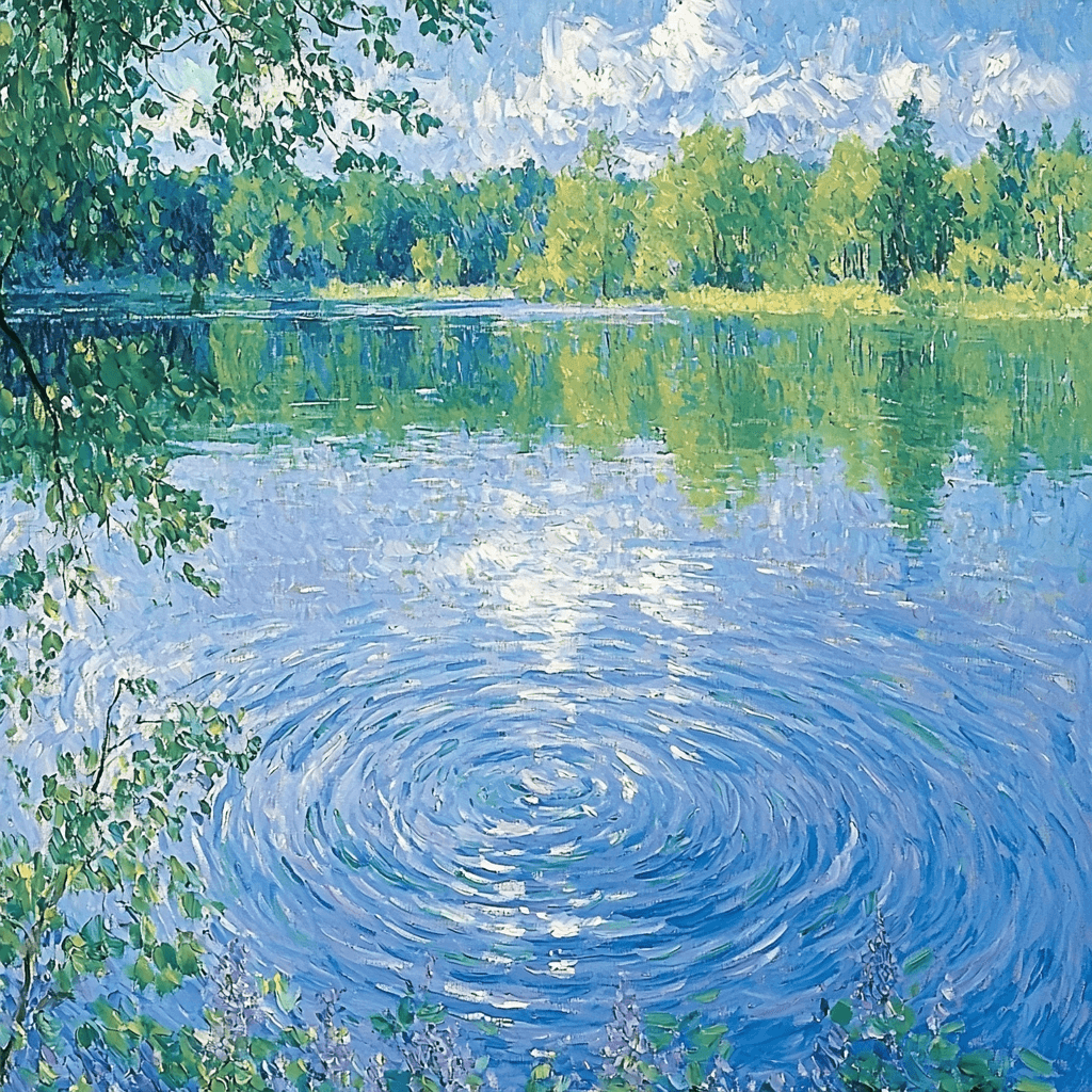 Morisot Inspired Peaceful Reflection DIY Paint By Numbers