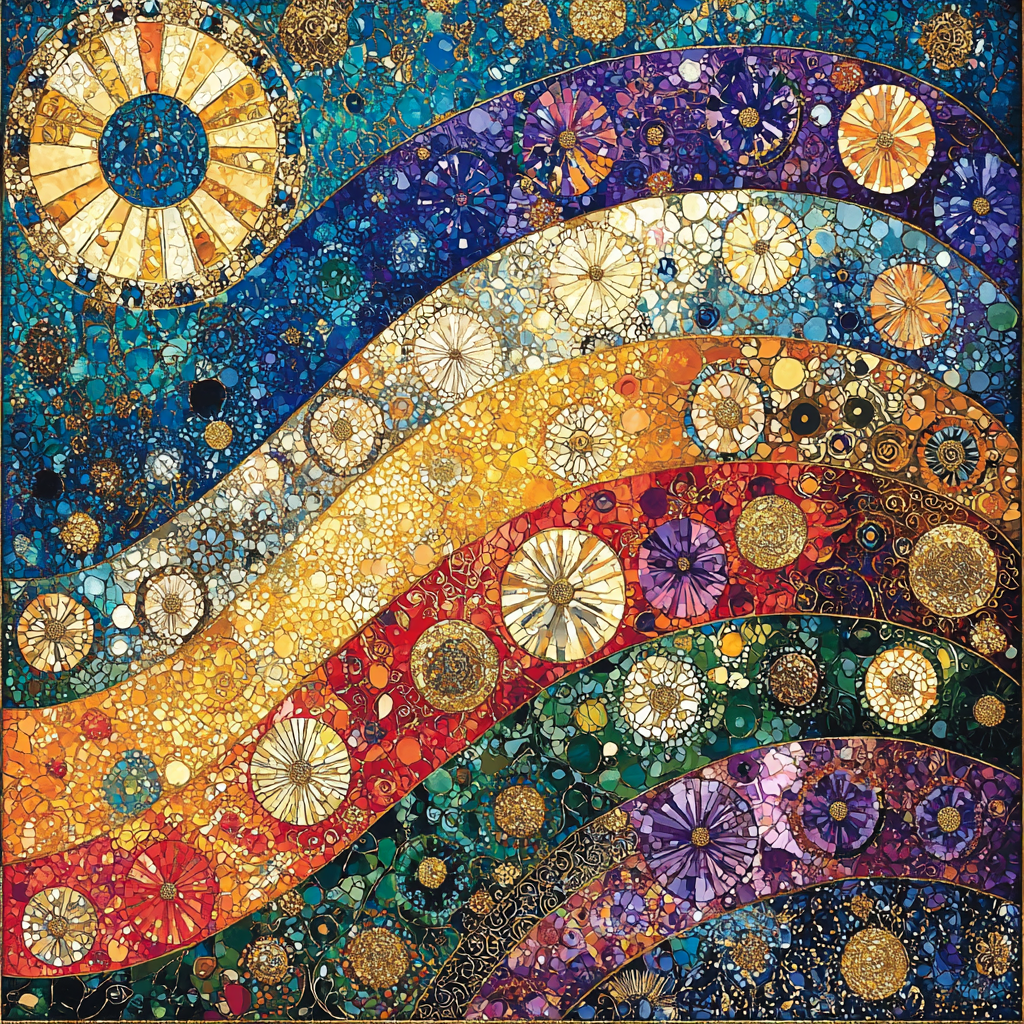 Gustav Klimt Inspired Gilded Patterns Painting Number Kit