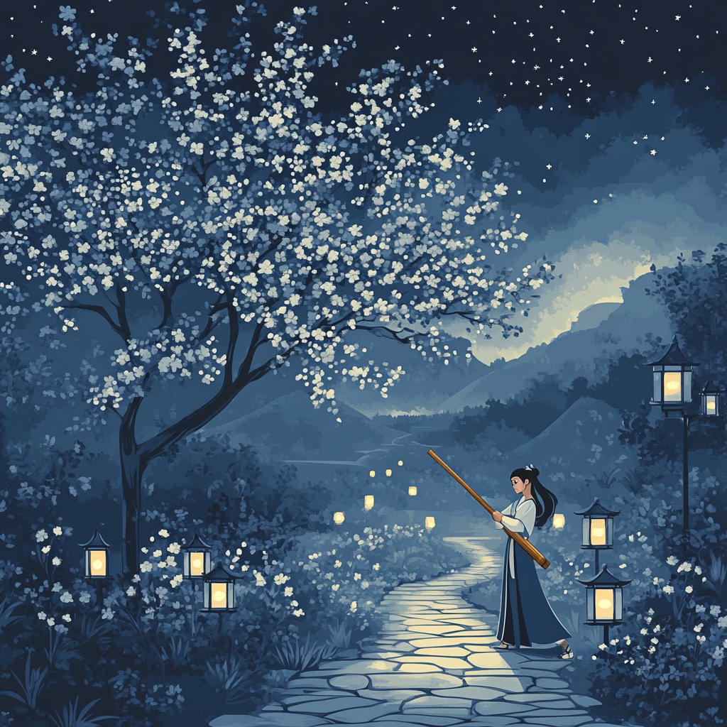 Mulan Courageous Starlight painting number kit