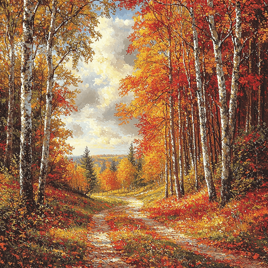 John Constable Inspired Glorious Autumn Forest Paint By Numbers Kits