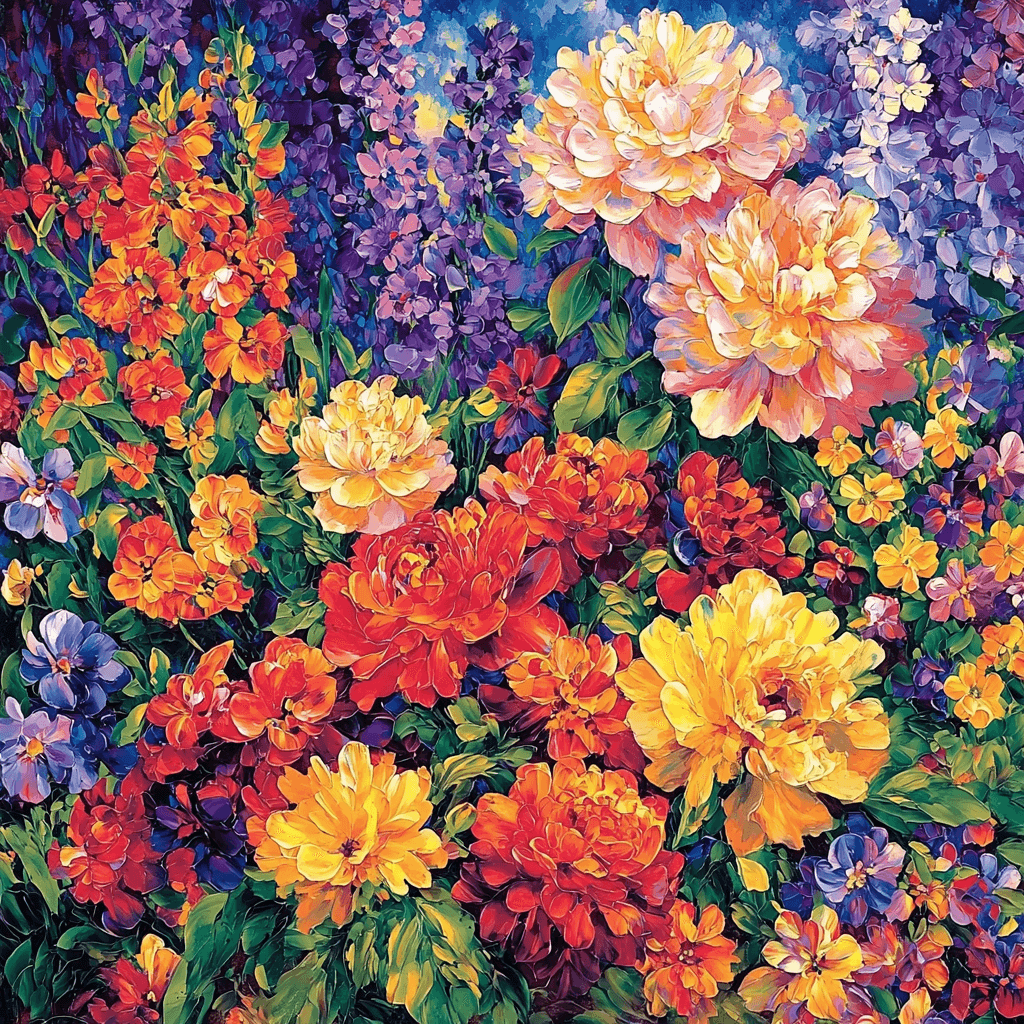 Pierre-Auguste Renoir Inspired Blooming Floral Harmony DIY Paint By Numbers