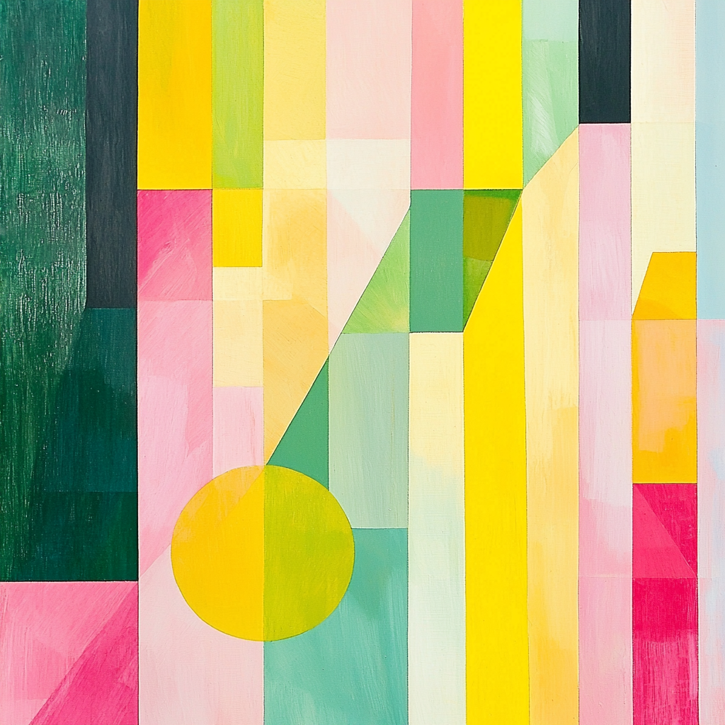 Kazimir Malevich Inspired Abstract Vitality Number Painting