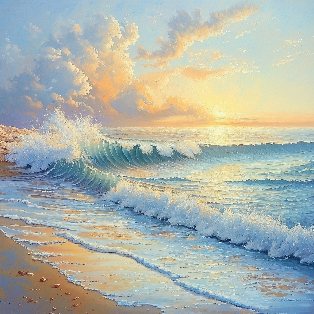 Leonardo Da Vinci Inspired Shores Of Reflection Paint By Number