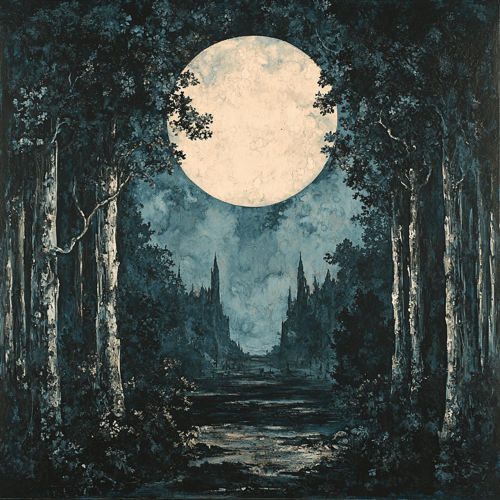 Henry Fuseli Inspired Gothic Fantasy Landscape Numbered Painting Kits