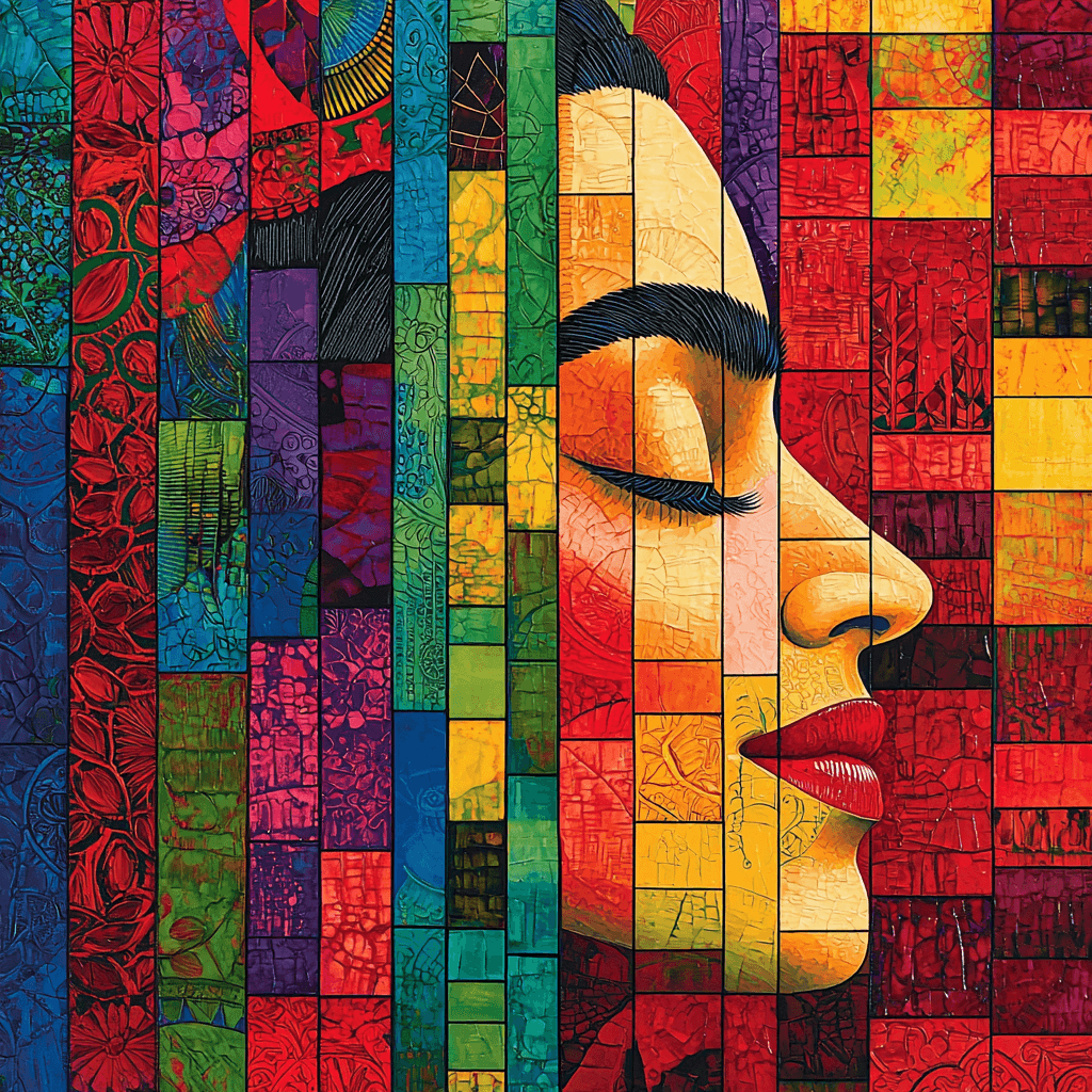 Frida Kahlo Inspired Reflections Of Cultural Richness Painting Number Kit
