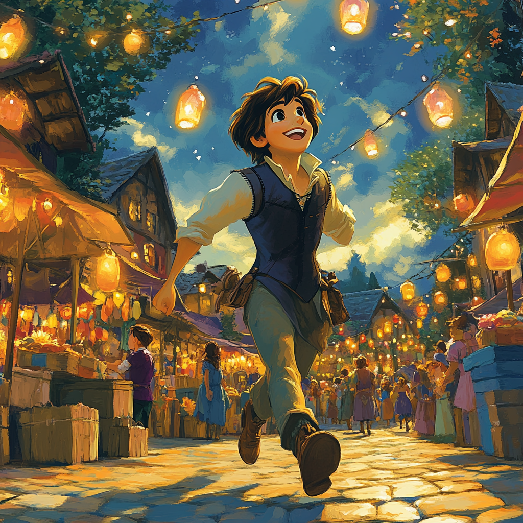 Flynn Rider Playful Escape paint by color