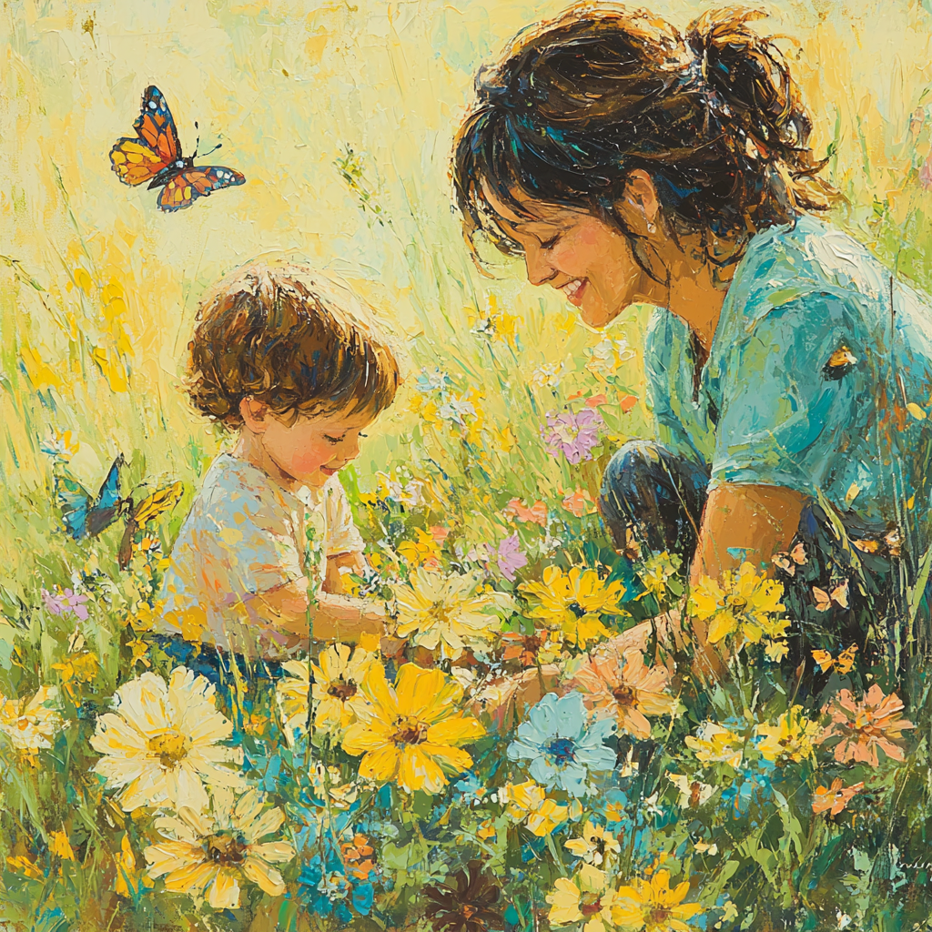 Cherished Moments In The Meadow DIY Paint By Numbers