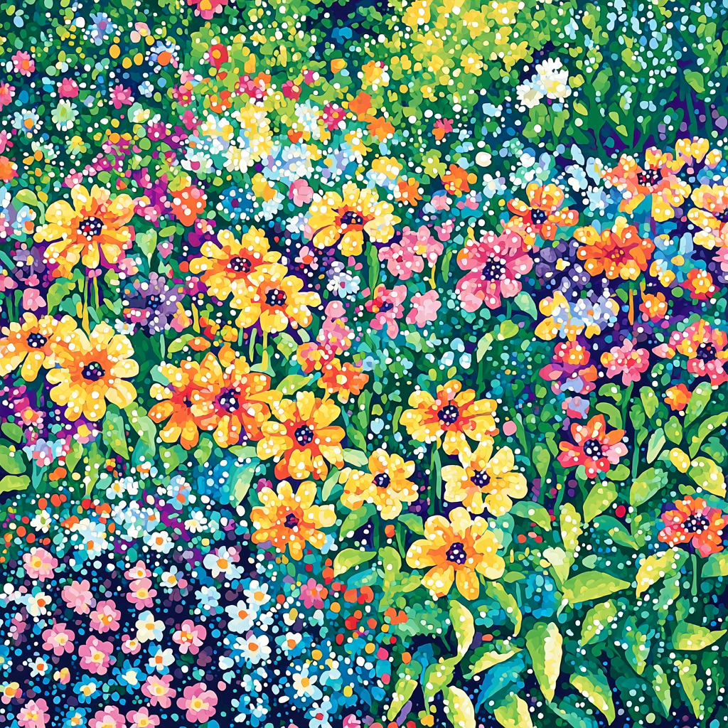 Georges Seurat Inspired The Garden Symphony Paint By Number