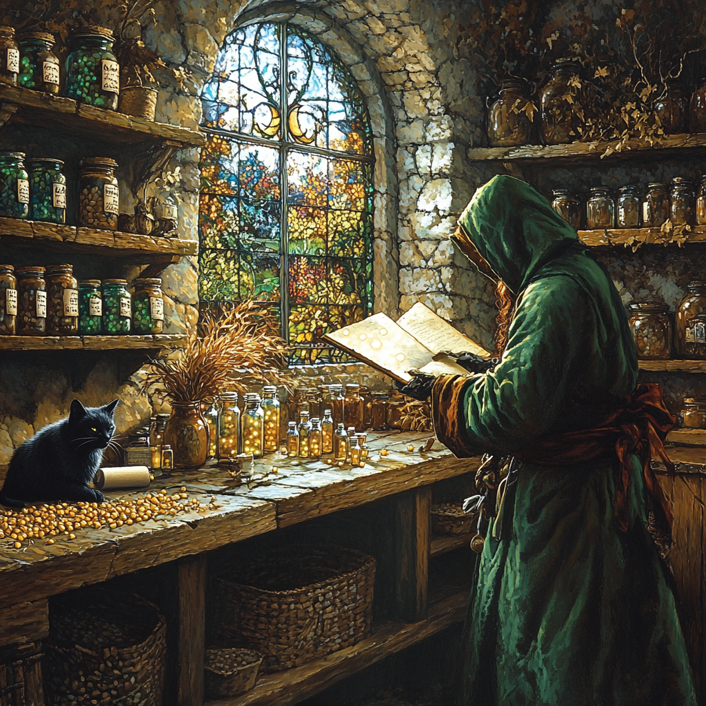 Halloween Apothecary Of Moonroot Remedies Paint by numbers kits