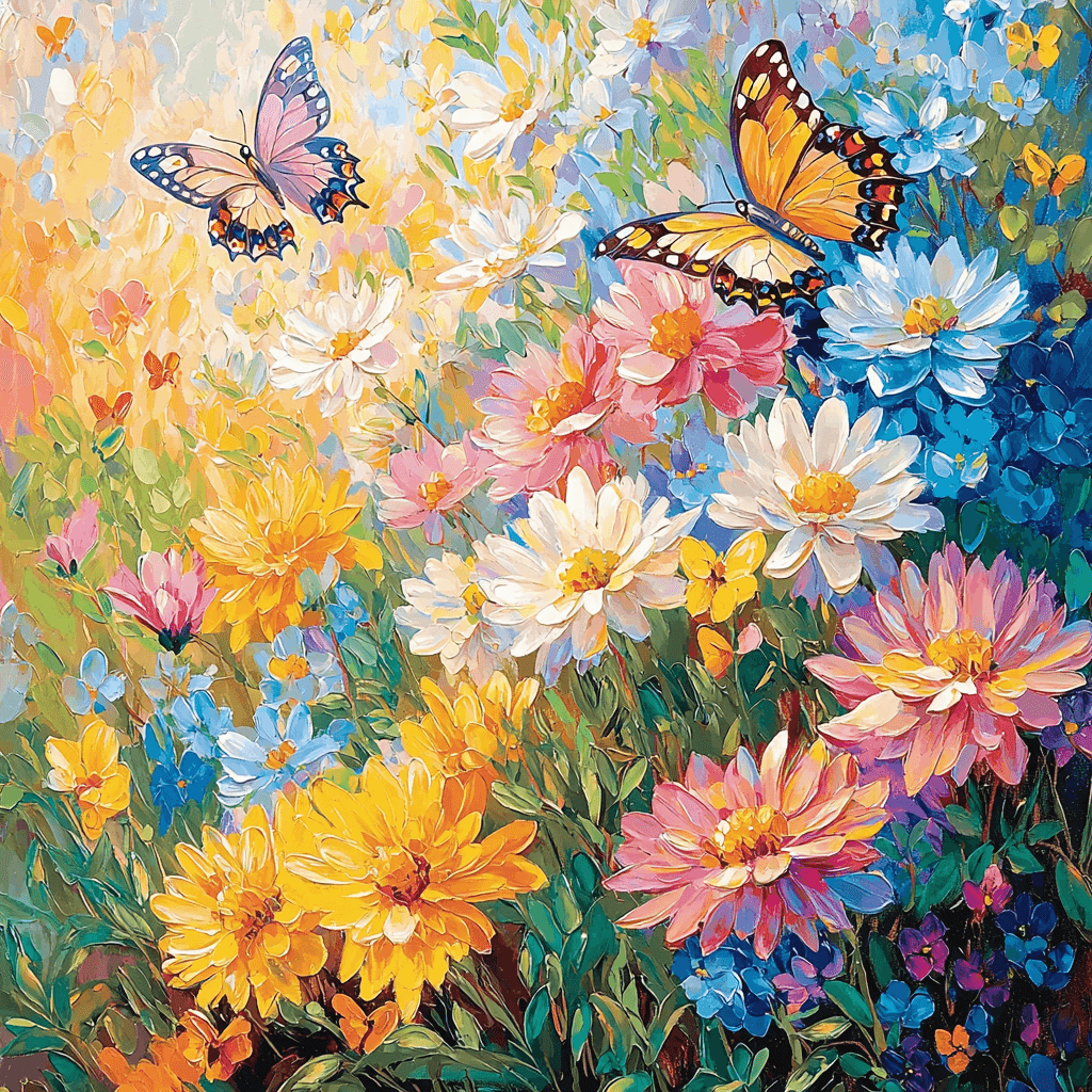 Claude Monet Inspired Enchanting Butterfly Symphony DIY Paint By Numbers