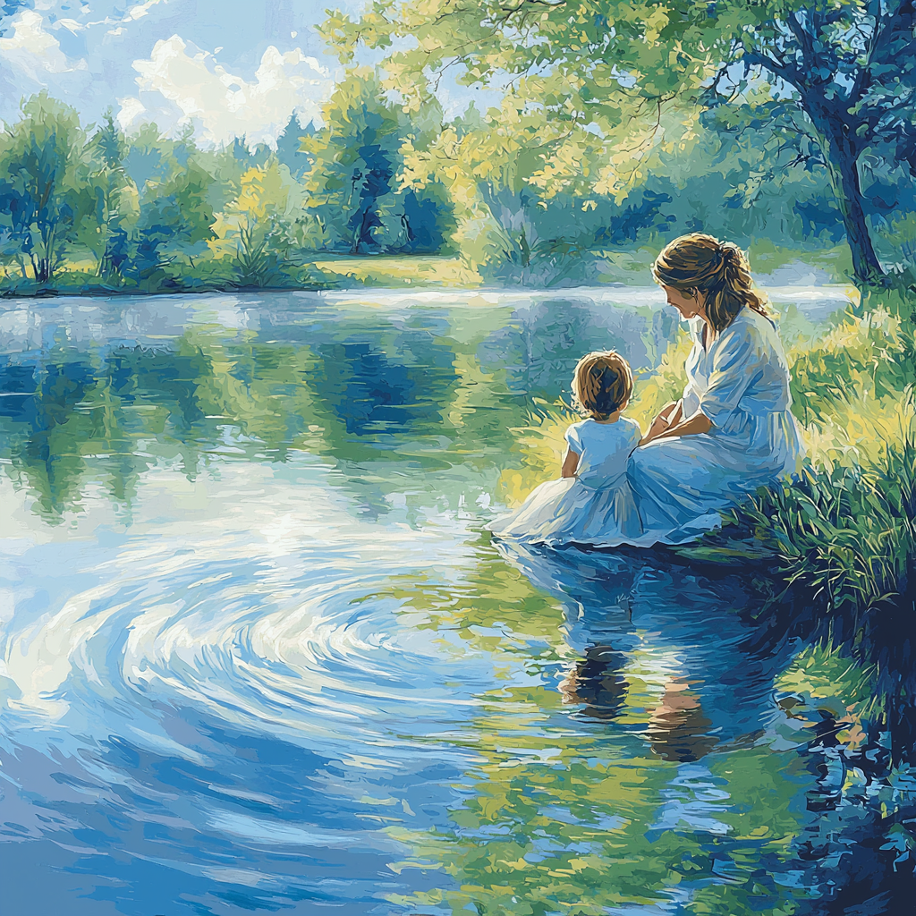 A Mother's Reflection Painting By Numbers Kit