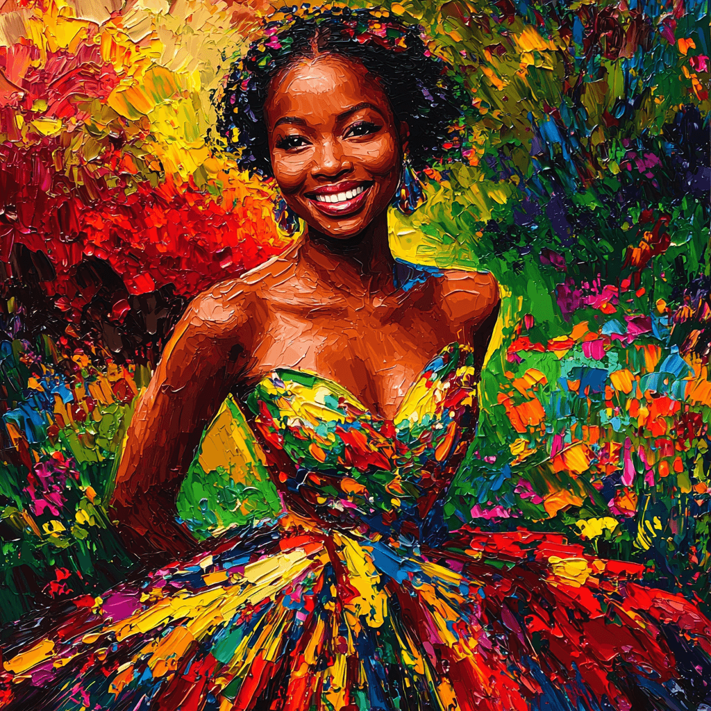 Lupita Nyong'o: Embodying Beauty And Brilliance Number Painting