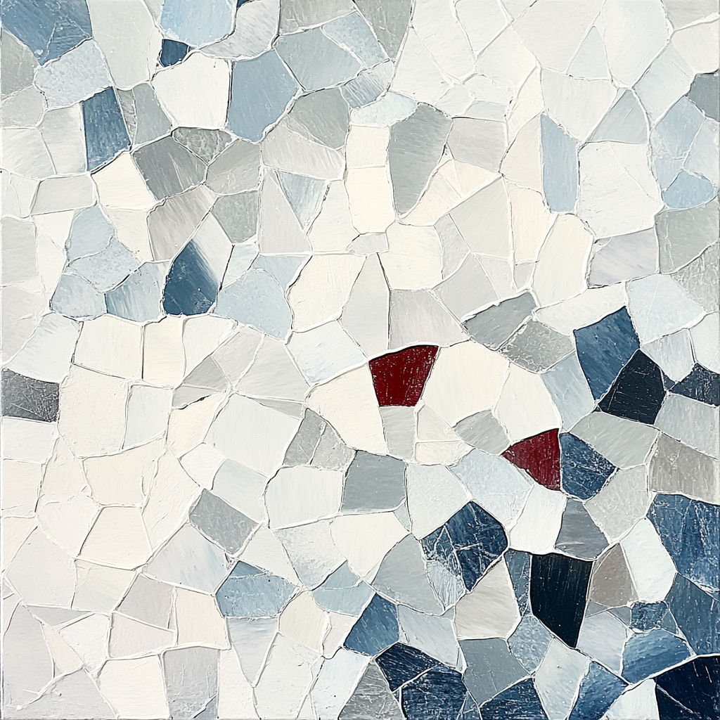 Jean-Paul Riopelle Inspired Frozen Tundra Abstraction Paint by numbers kits