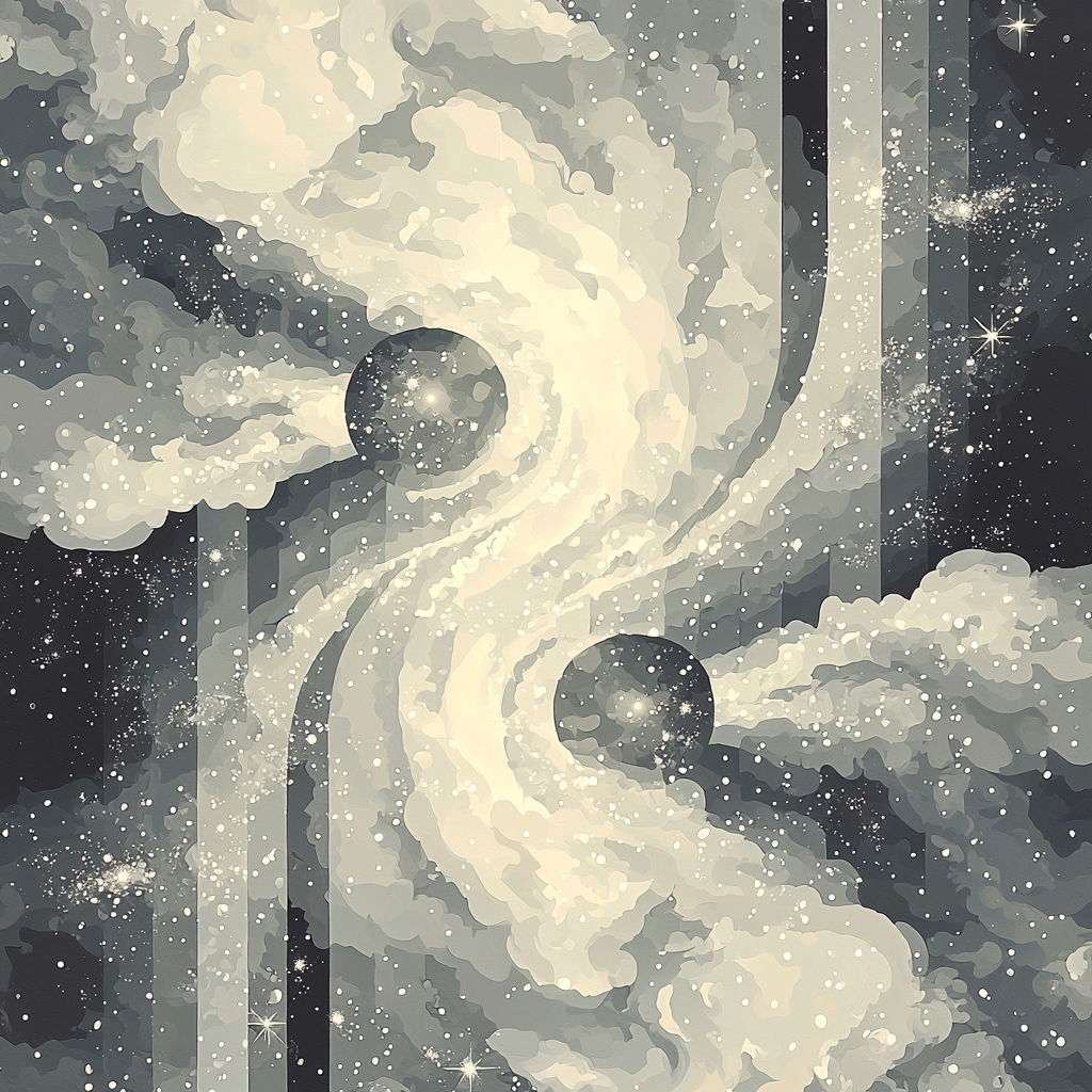 M.C. Escher Inspired Cosmic Tessellations Paint By Number