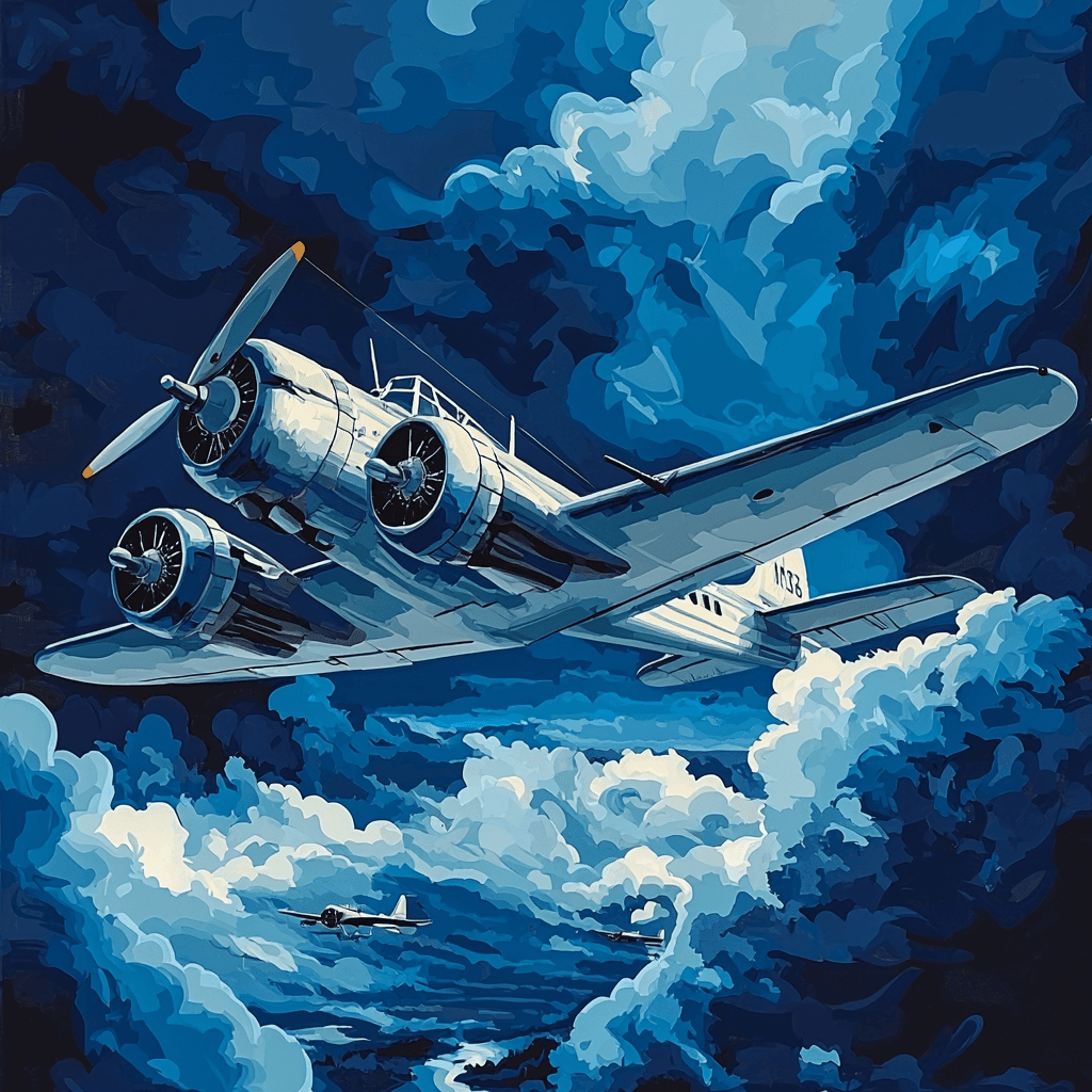 Charles Burchfield Inspired Aviation Dreams Paint By Numbers Kits