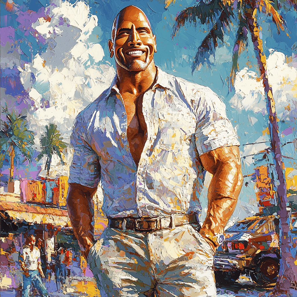 Dwayne Johnson: The Rock's Unbreakable Spirit Painting Number Kit