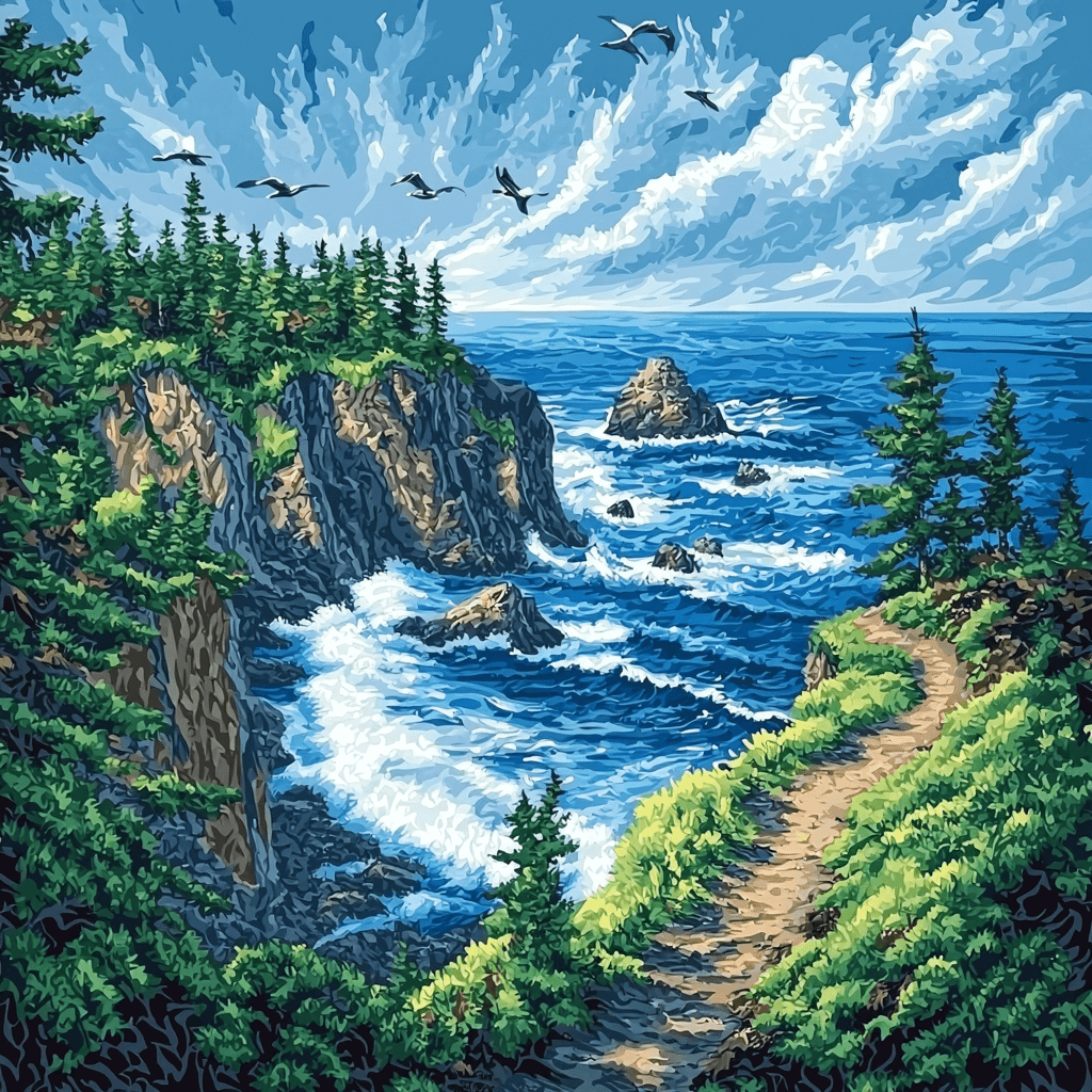 Vancouver Island's Wild Pacific Trail Numbered Painting Kits