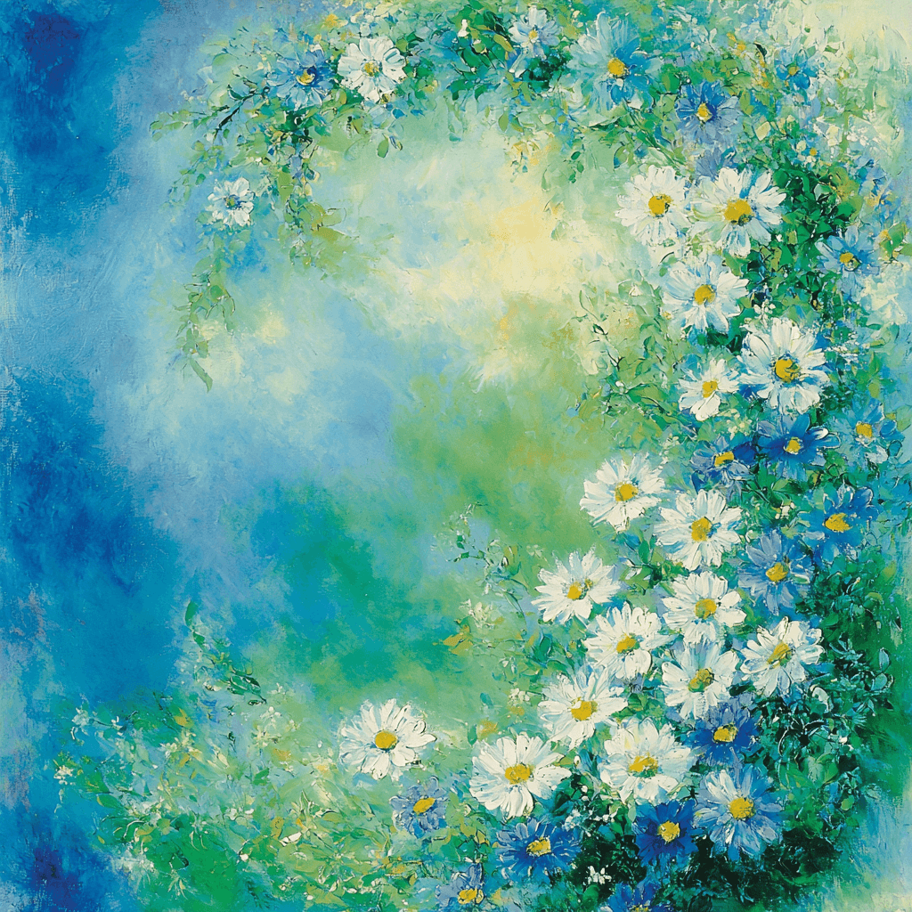 Marc Chagall Inspired Ethereal Daisies Paint By Numbers
