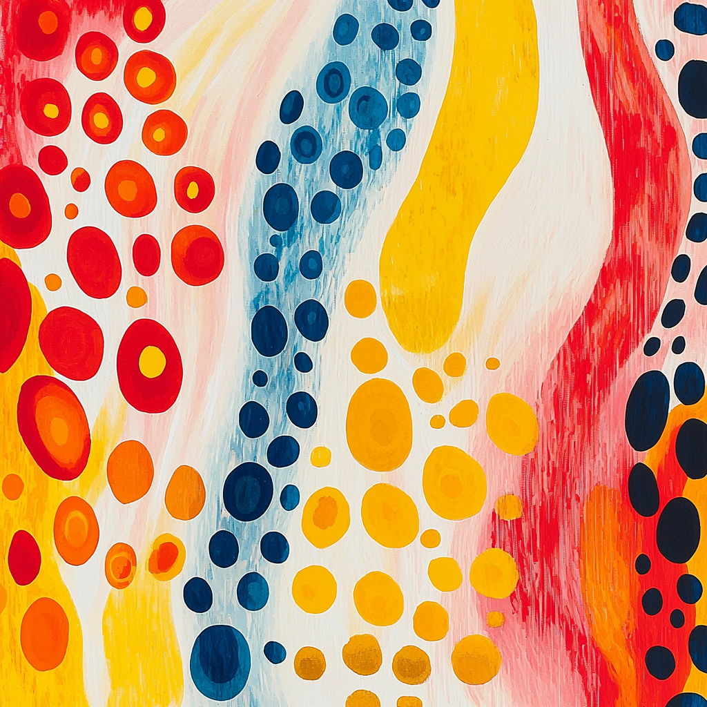 Yayoi Kusama Inspired Boundless Organic Patterns DIY Paint By Numbers