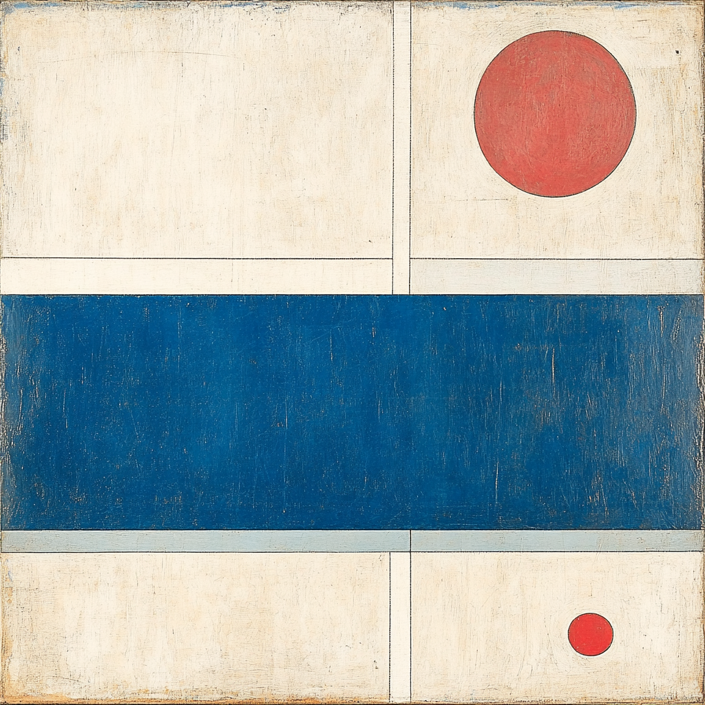 Kazimir Malevich Inspired Harmony Of Forms Number painting