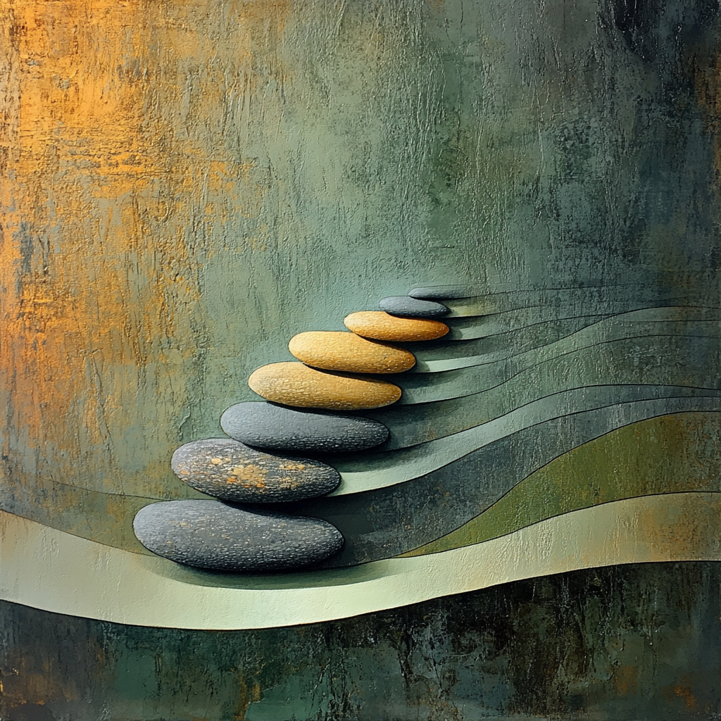 Max Ernst Inspired Whispering Stones paint by number