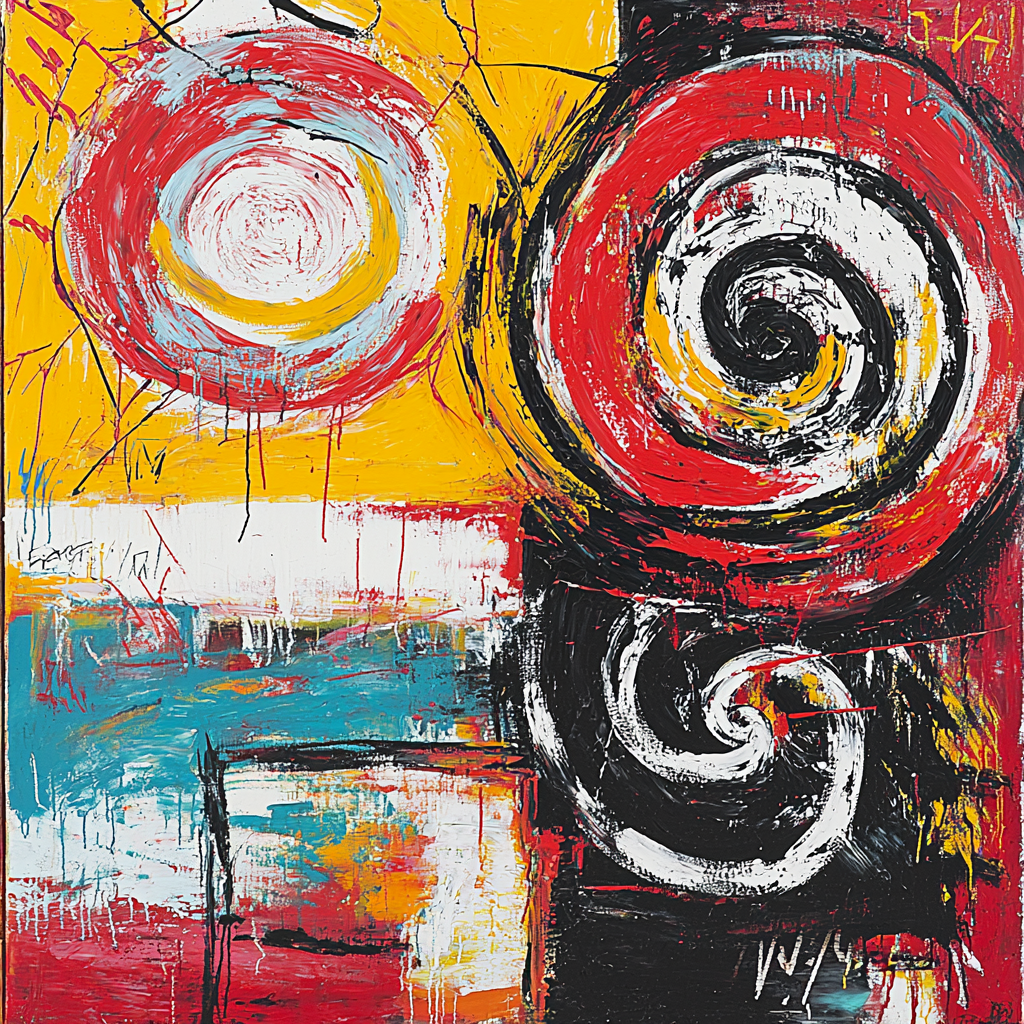 Jean-Michel Basquiat Inspired Rhythms Of Existence Numbered Painting Kits