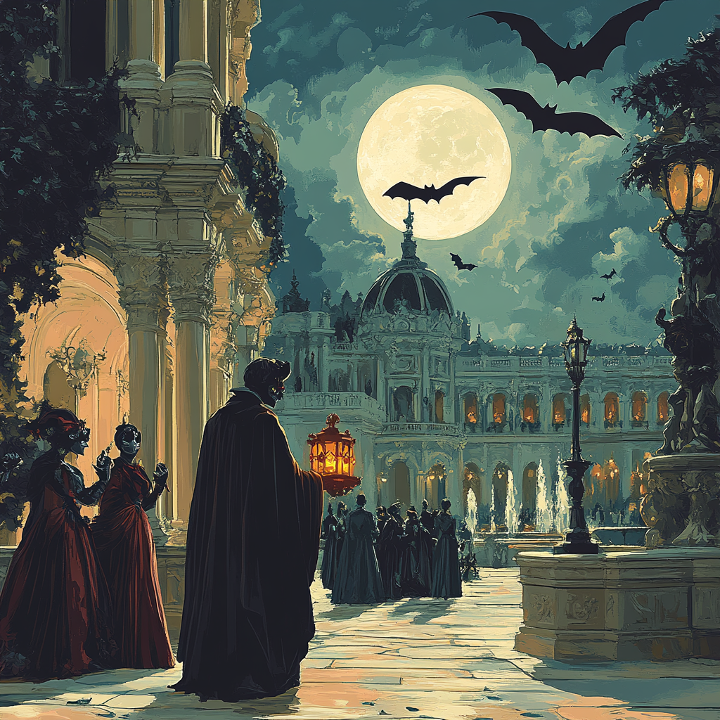 Moonlight Villain Masquerade Paint by numbers art