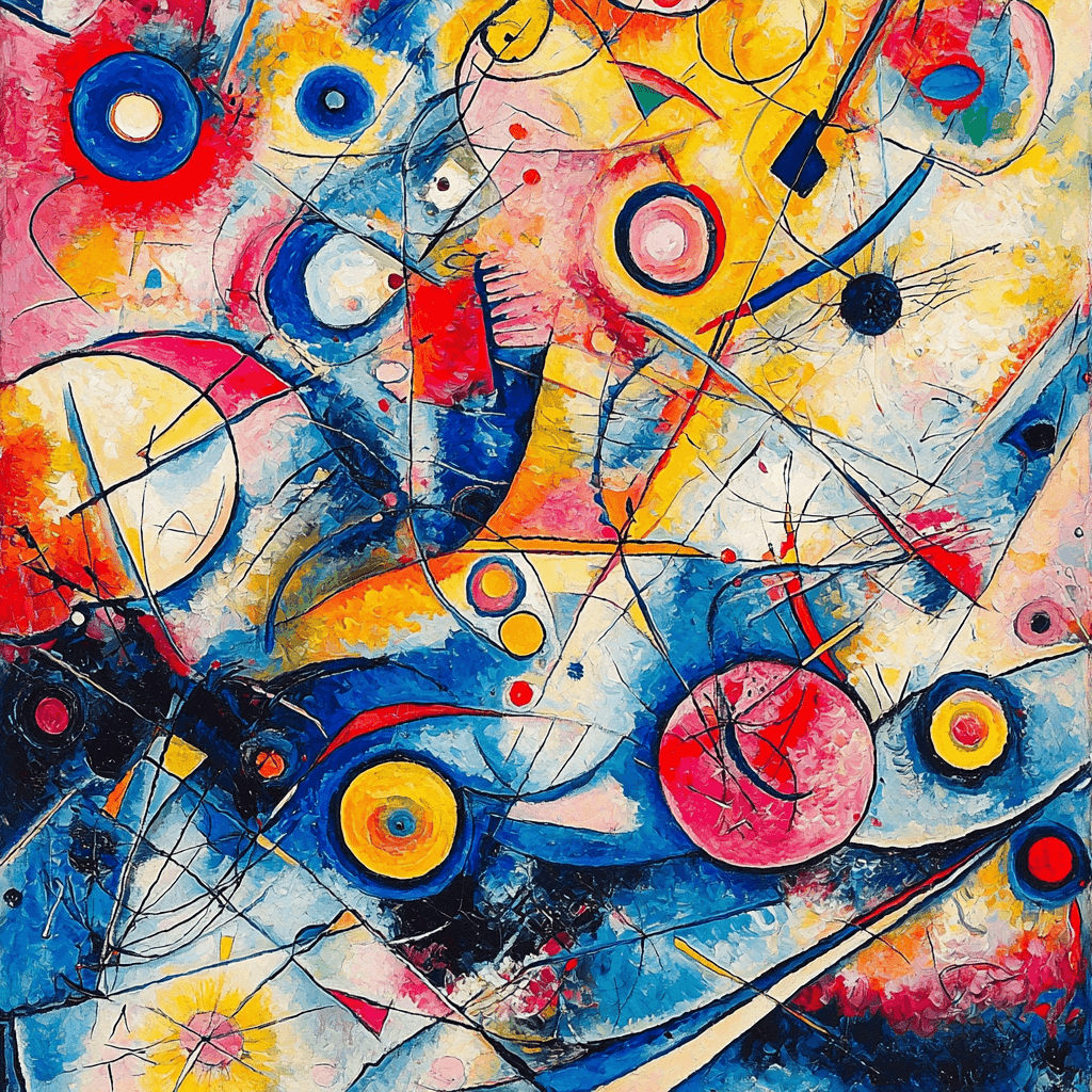 Wassily Kandinsky Inspired Abstract Forest Painting Number Kit