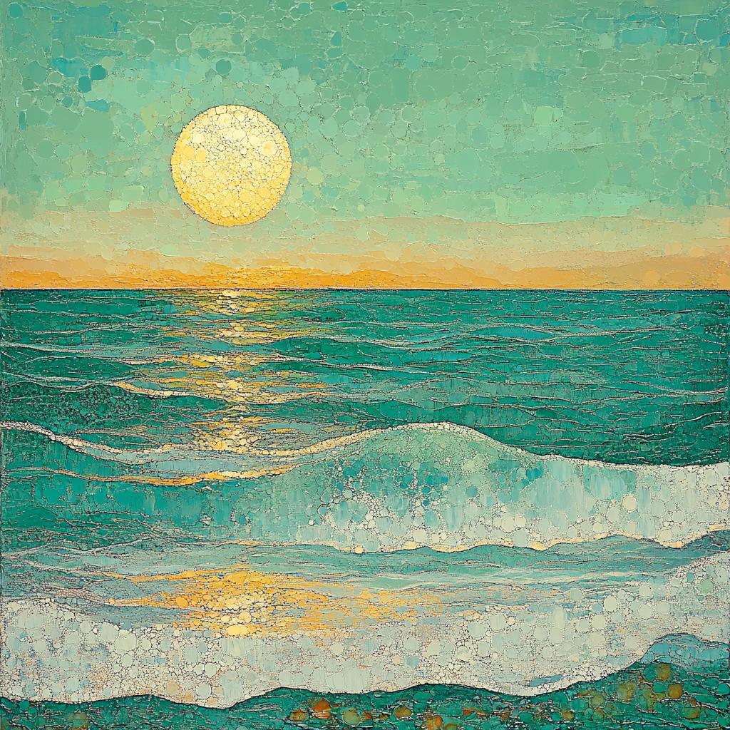 Georges Seurat Inspired Tidal Lightscape Paint by numbers kits