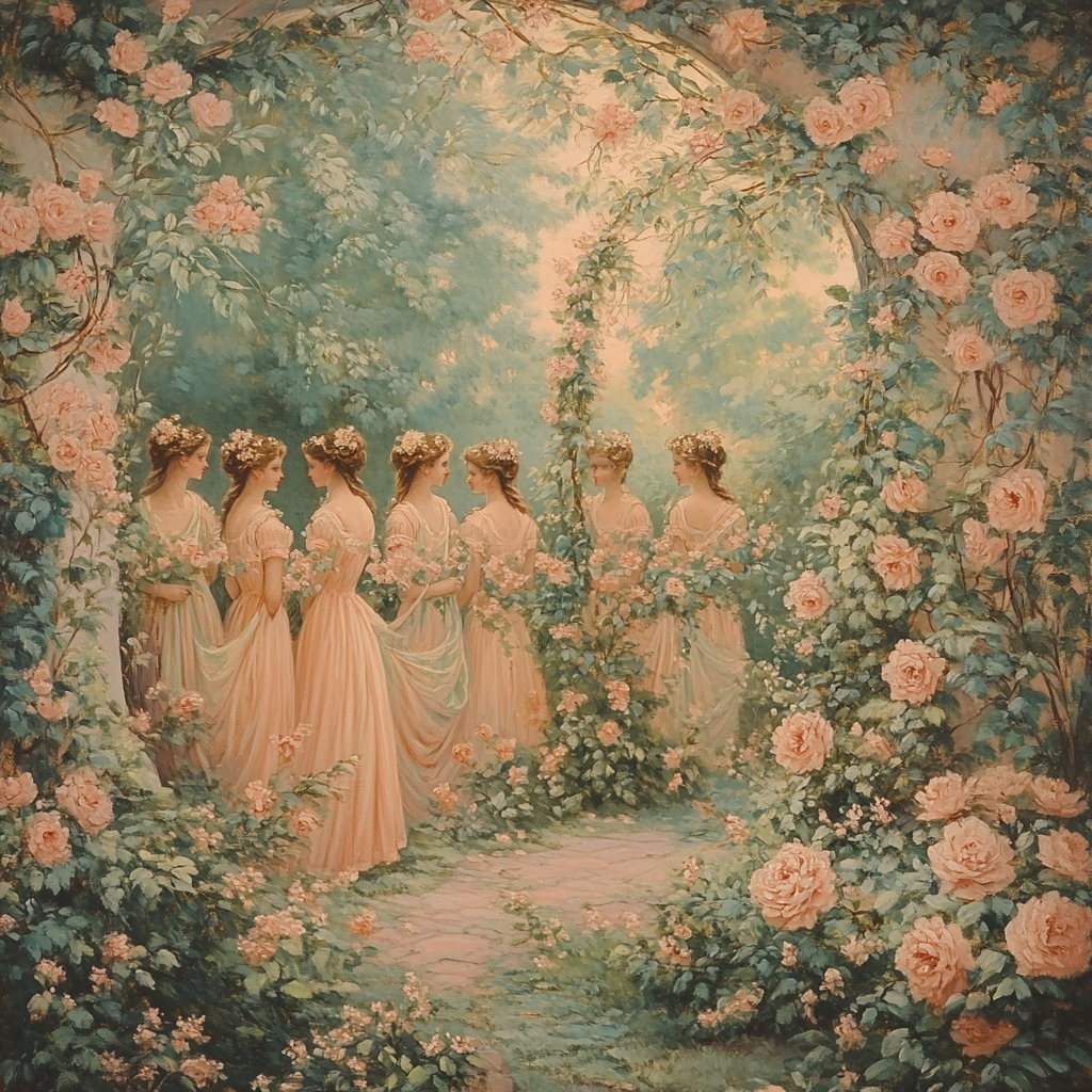 Botticelli Inspired Garden Of Myths paint by numbers