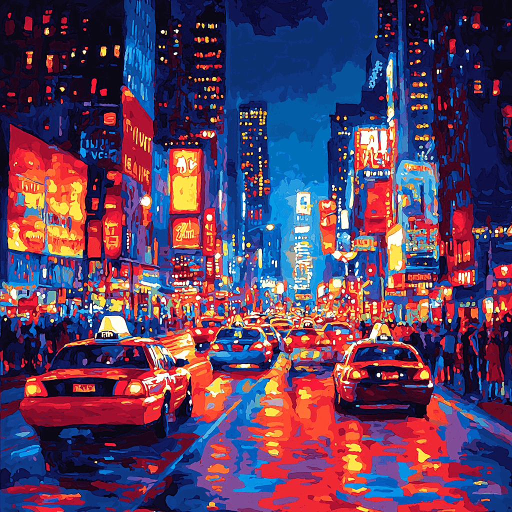 Edward Hopper Inspired City Nights Paint By Numbers Kits