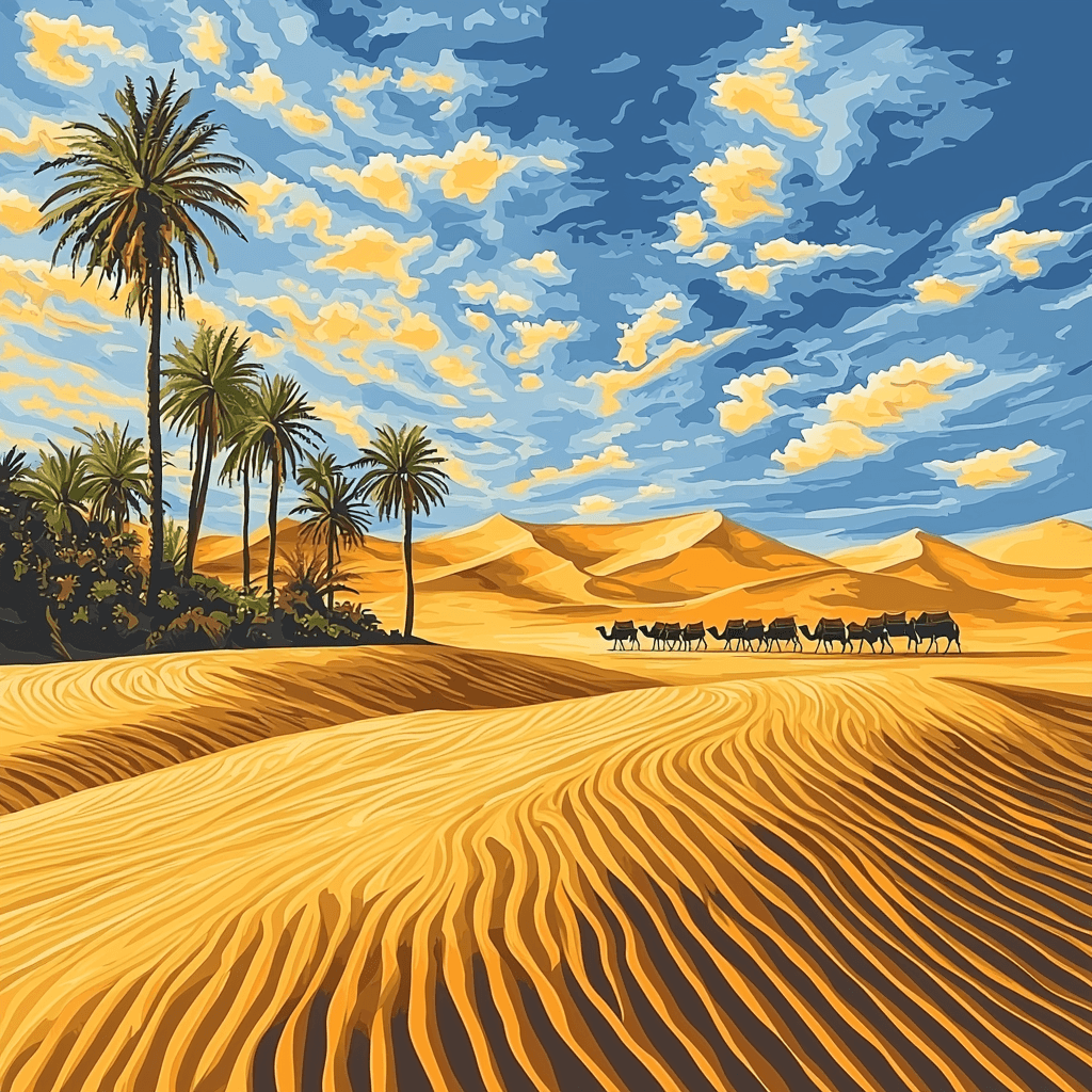 The Sahara Desert Paint By Numbers Art