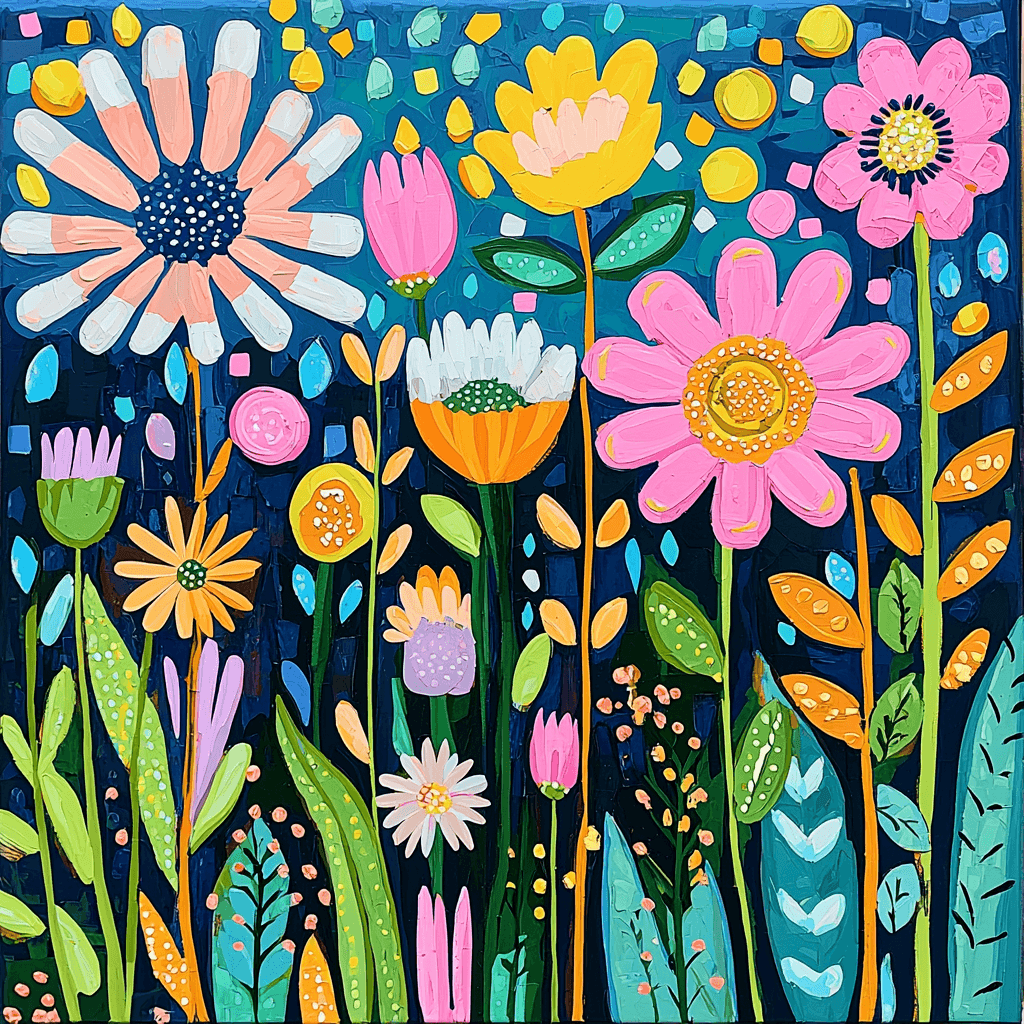 Matisse Inspired Whimsical Floral Fantasy - DIY Painting By Numbers Kit