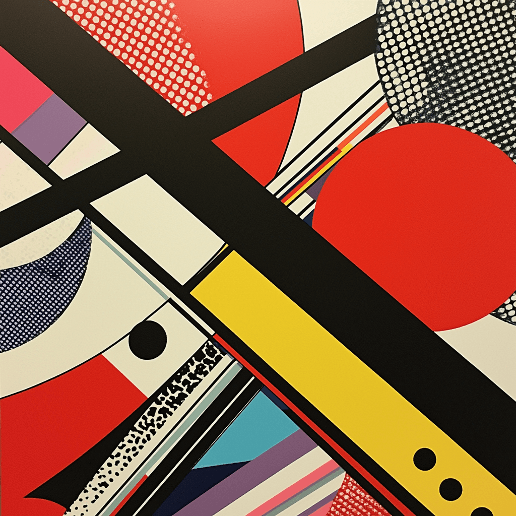 Roy Lichtenstein Inspired Rhythmic Patterns - DIY Painting By Numbers Kit