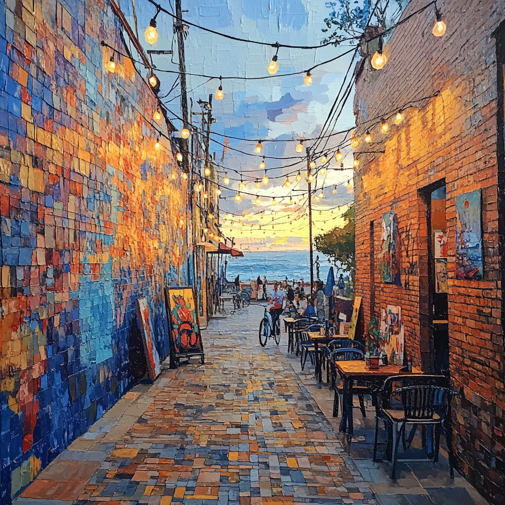 Street Art Alley In Barranco Lima Peru Paint by numbers kits