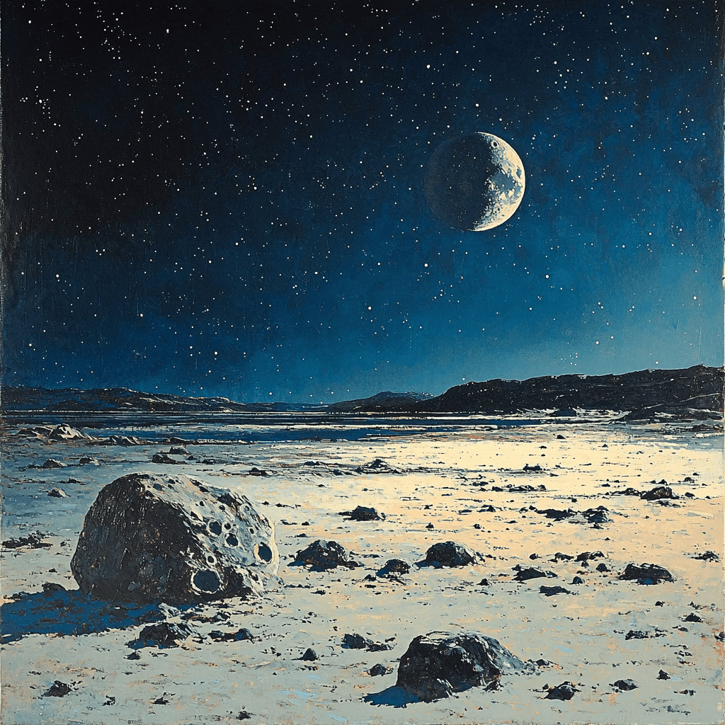 Hiroshi Yoshida Inspired Lunar Landscape Reverie Numbered Painting Kits