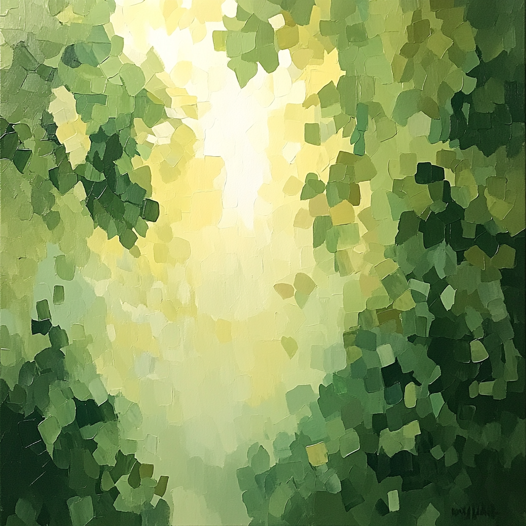 Paul Cézanne Inspired Verdant Abstracts Paint by numbers art