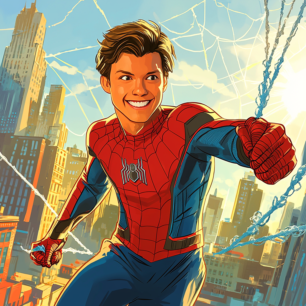 Tom Holland: The Enthusiastic Spirit Of Spider-Man Painting Number Kit