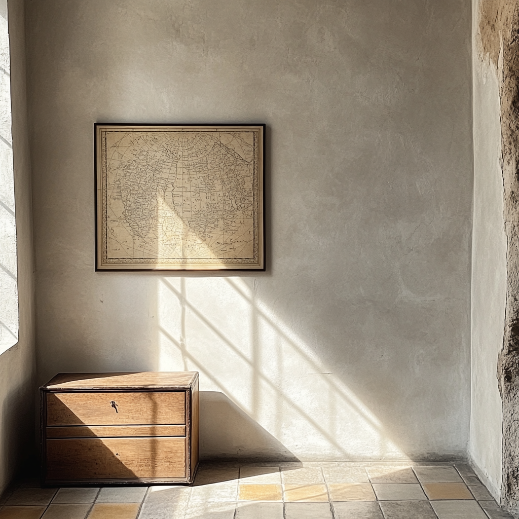 Johannes Vermeer Inspired Map Corner And Window Light paint by numbers