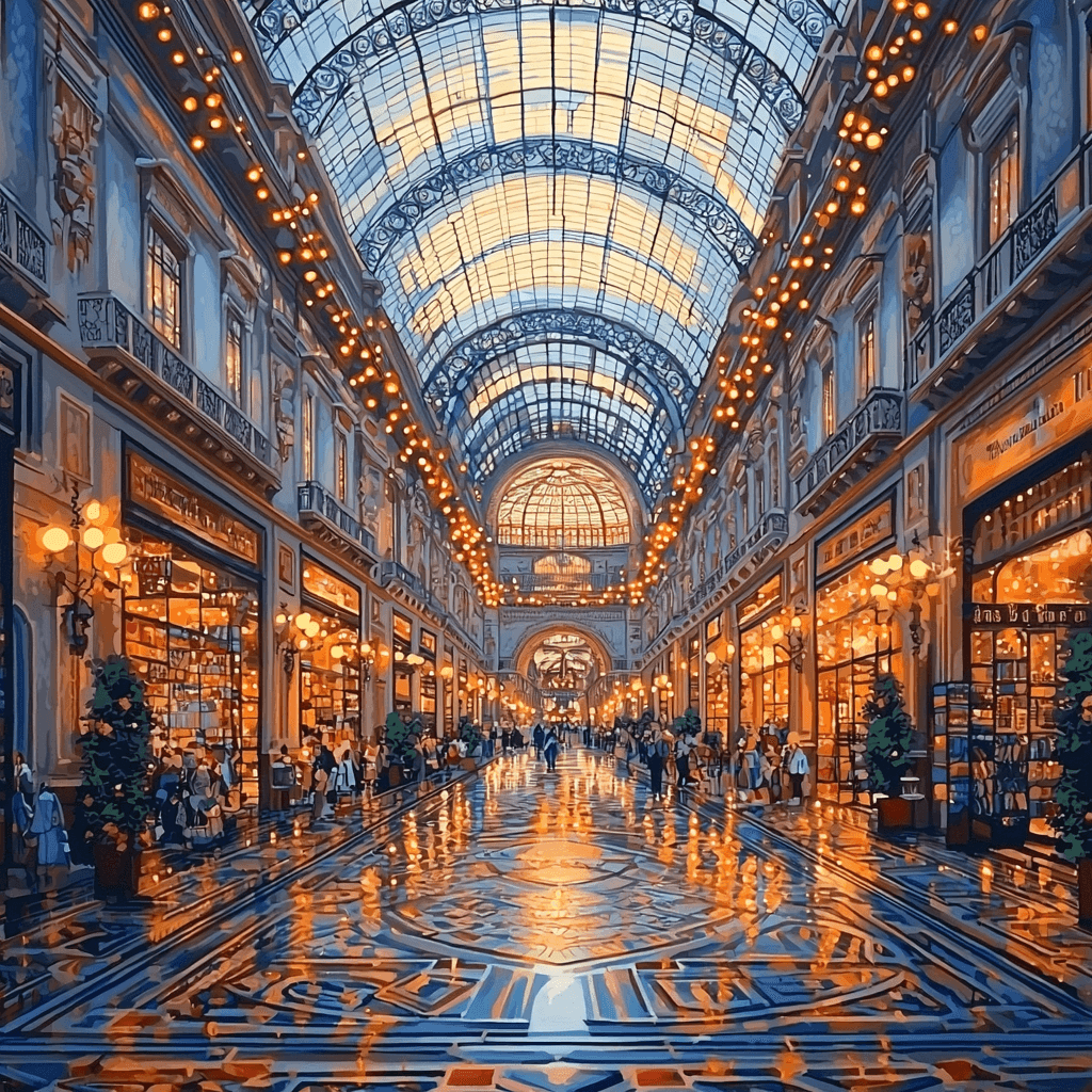 Galleria Vittorio Emanuele II Painting Number Kit